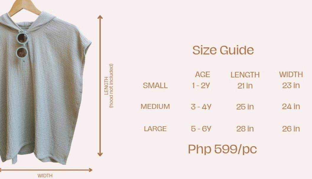 C's Coleccion Beach Poncho Large (5-6yo) | The Nest Attachment Parenting Hub