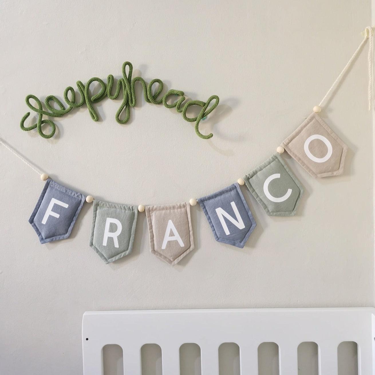 C’s Coleccion Name Buntings - Vinyl Printed | The Nest Attachment Parenting Hub