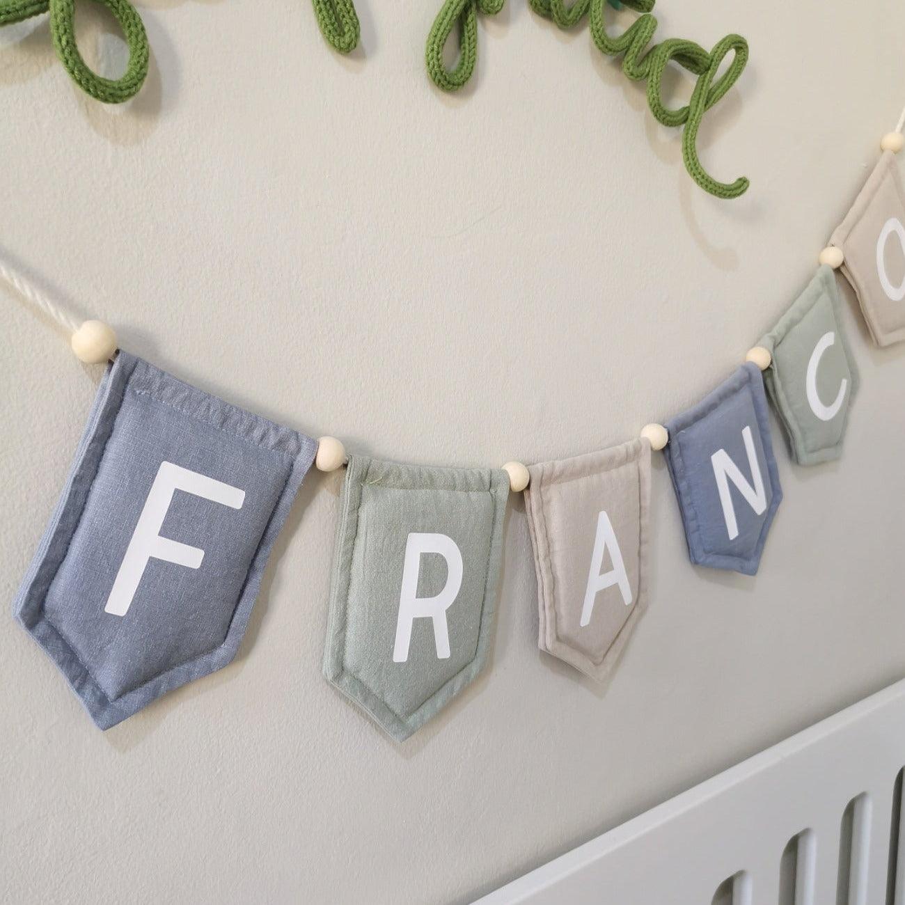 C’s Coleccion Name Buntings - Vinyl Printed | The Nest Attachment Parenting Hub