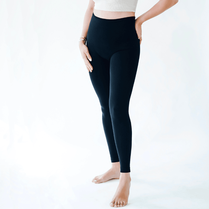 Carry-On Baby High Waist Postpartum Tummy Control Compression Leggings | The Nest Attachment Parenting Hub