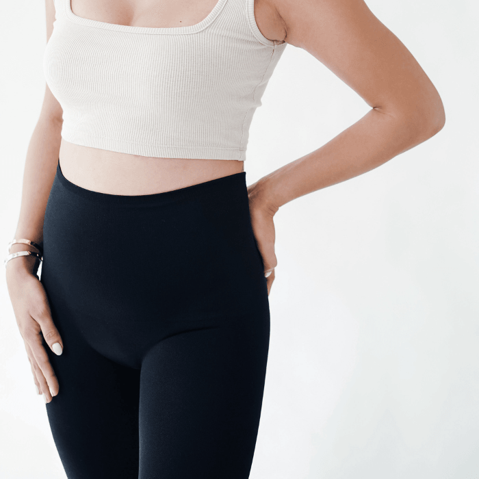 Carry-On Baby High Waist Postpartum Tummy Control Compression Leggings | The Nest Attachment Parenting Hub
