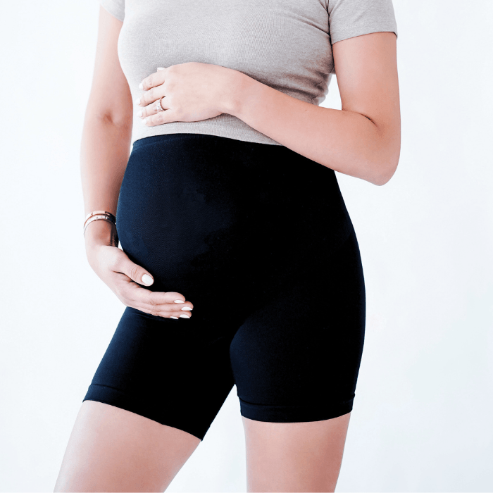 Carry-On Baby Maternity Lift and Support Biker Shorts | The Nest Attachment Parenting Hub