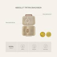 Citron Absolut Tritan Snackbox with 3 Compartments 18m+ | The Nest Attachment Parenting Hub