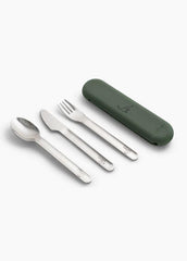 Citron Cutlery Set with Silicon Case 10m+ | The Nest Attachment Parenting Hub
