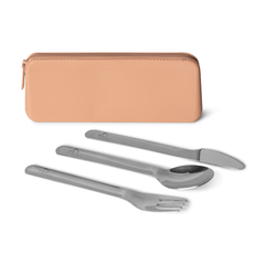 Citron Stainless Steel Cutlery with Pouch | The Nest Attachment Parenting Hub