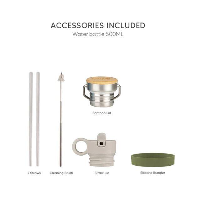 Citron Triple Wall Insulated Stainless Water Bottle 500ml | The Nest Attachment Parenting Hub