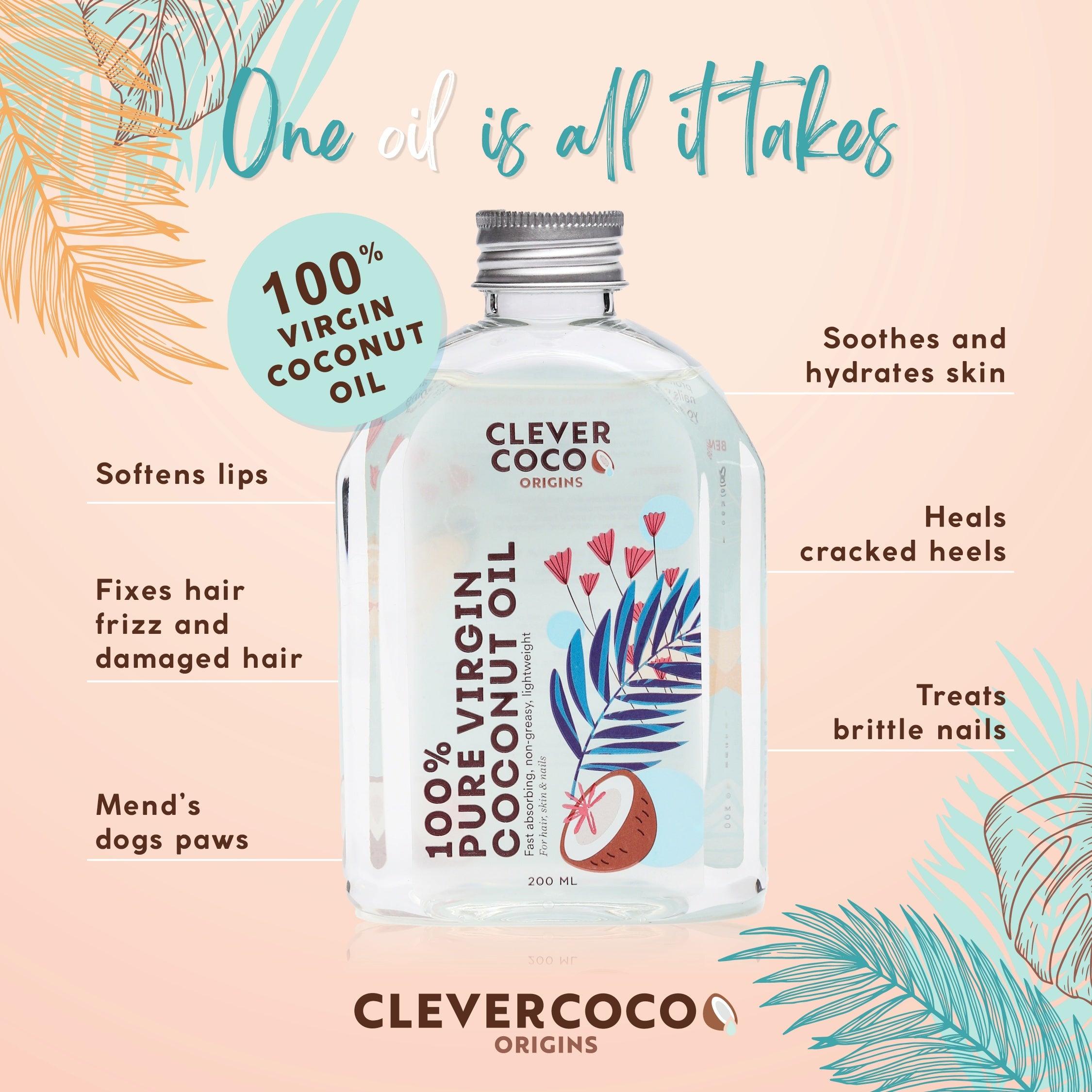 Clever Coco Origins Virgin Coconut Oil (200ml) | The Nest Attachment Parenting Hub
