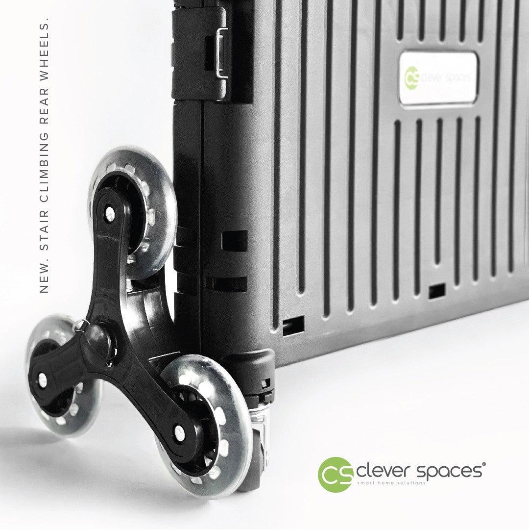 Clever Spaces Stair Climber Foldable Trolley Cart with Lid | The Nest Attachment Parenting Hub