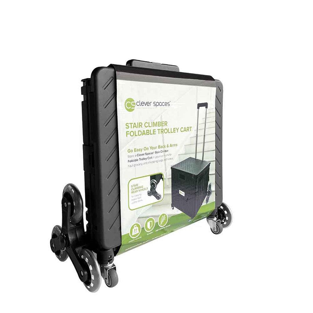 Clever Spaces Stair Climber Foldable Trolley Cart with Lid | The Nest Attachment Parenting Hub
