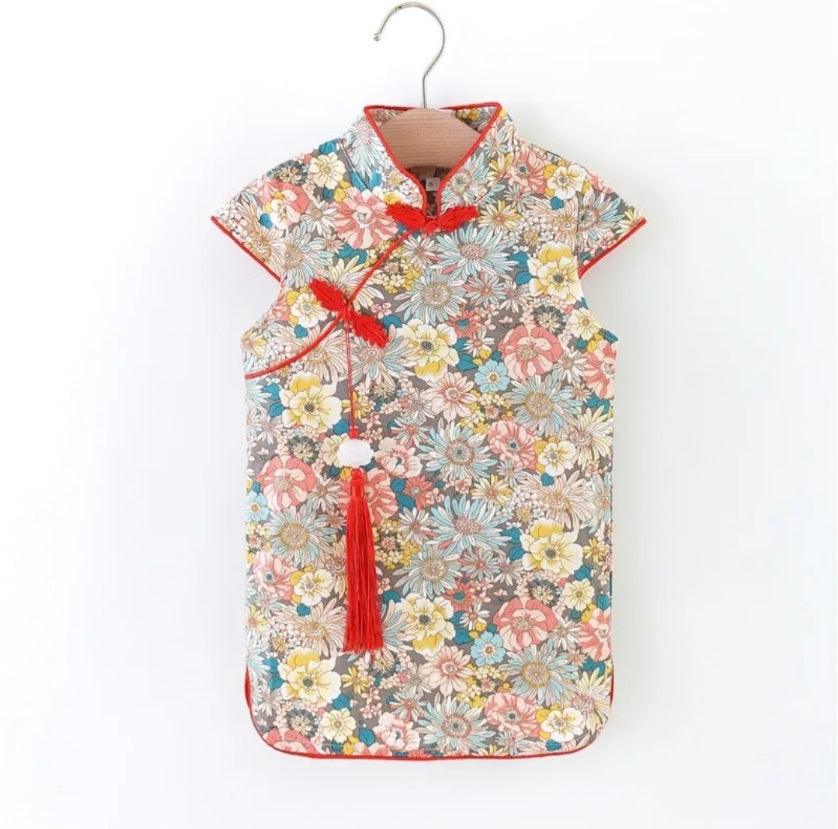 CNY Girls Cheongsam Dress | The Nest Attachment Parenting Hub