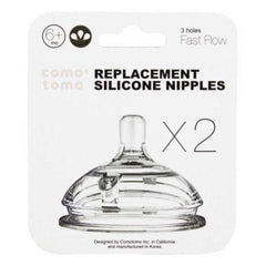 Comotomo 3 Holes Fast Flow Replacement Nipples | The Nest Attachment Parenting Hub
