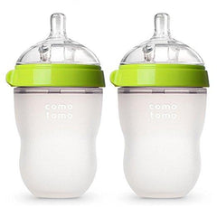 Comotomo Silicone Baby Bottle 250ml (Set of 2) 2 Holes | The Nest Attachment Parenting Hub