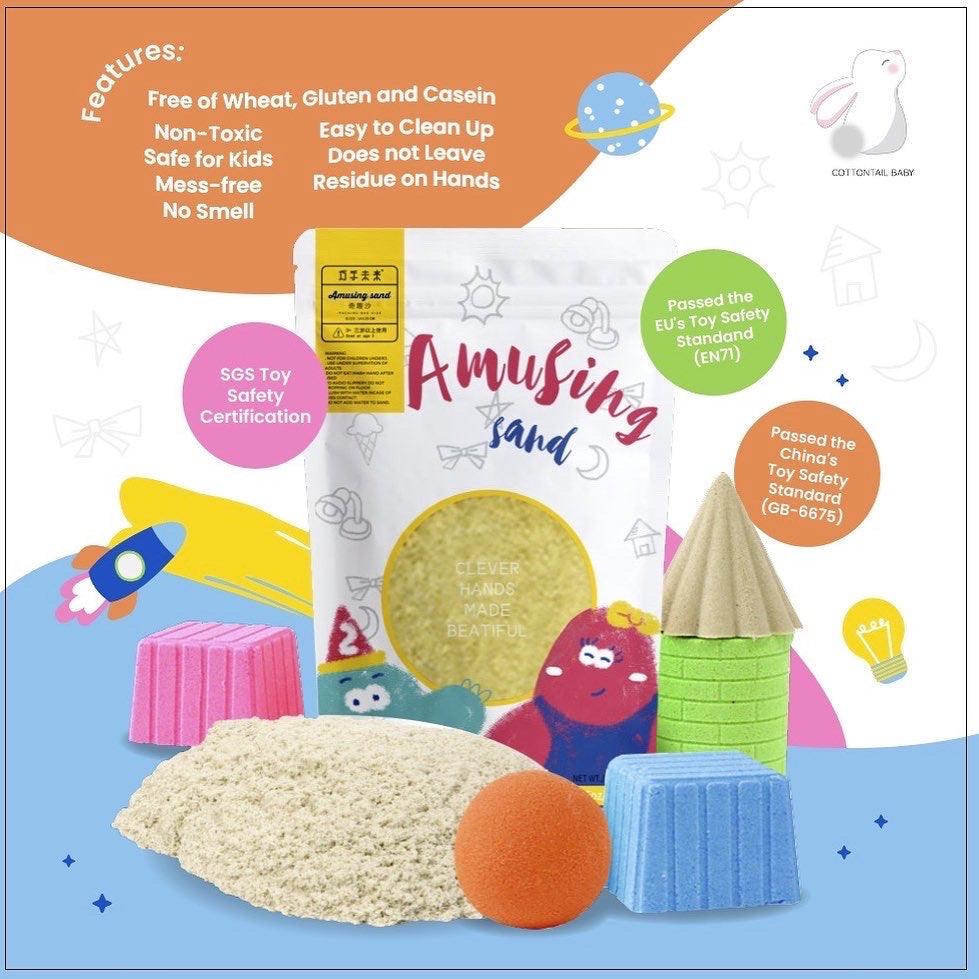 Cottontail Baby Amusing Sand 500g | The Nest Attachment Parenting Hub
