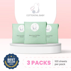 Cottontail Baby Tissue 3 x 100's | The Nest Attachment Parenting Hub