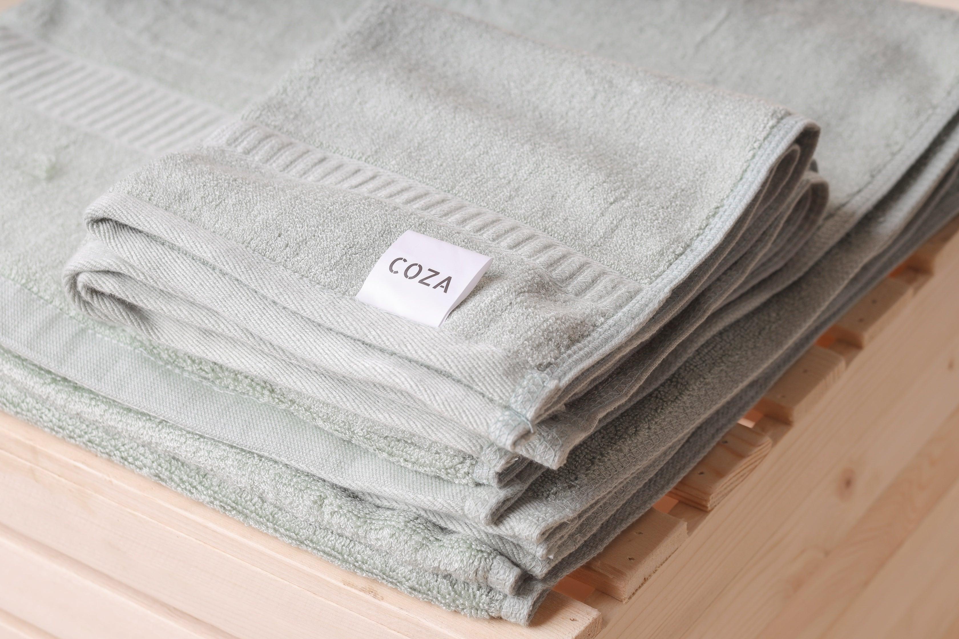 Coza Bamboo Charcoal Basic Towel Set (3 pcs) | The Nest Attachment Parenting Hub