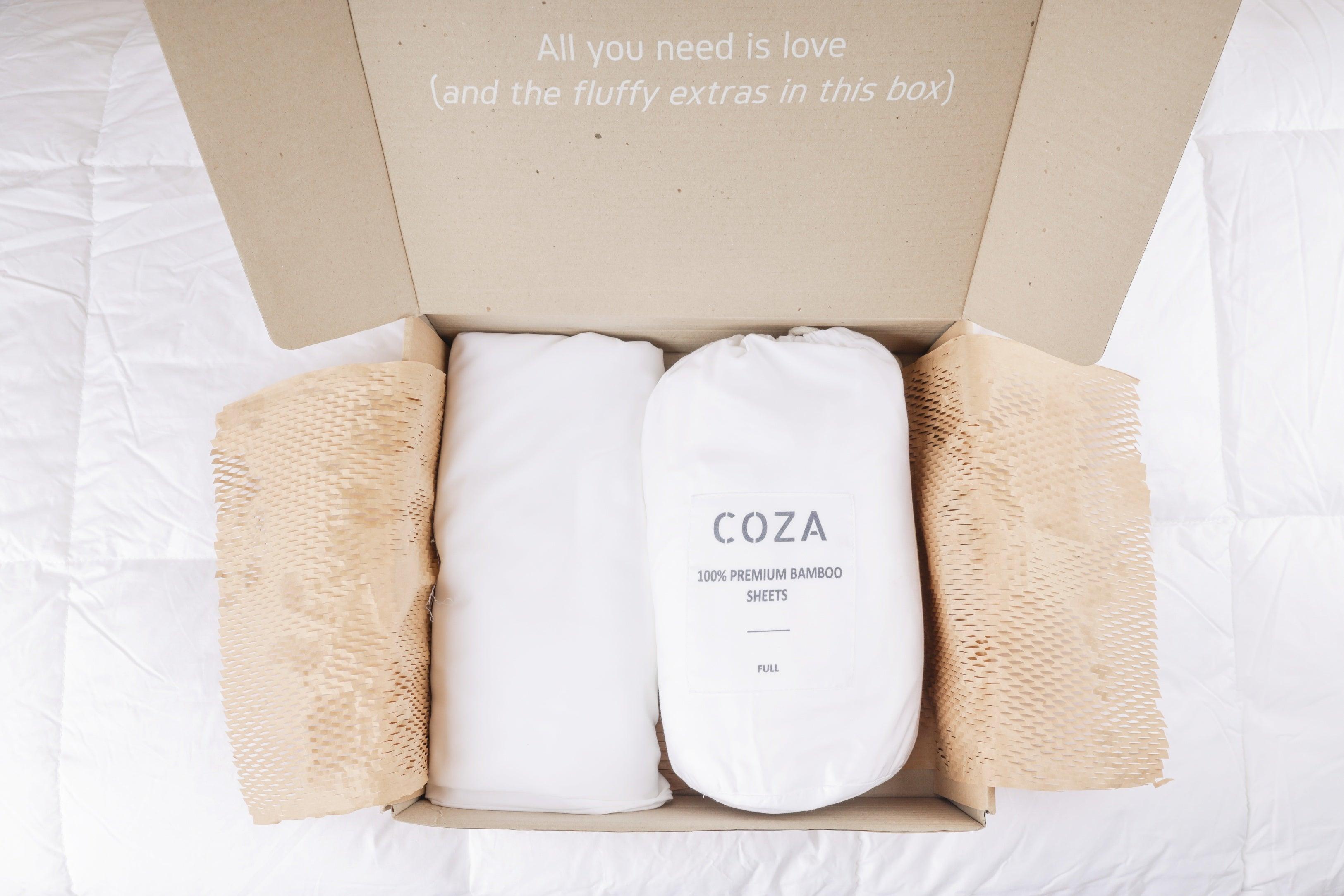 Coza Bamboo Lyocell AirSheets Deluxe Set King (4pc Set) | The Nest Attachment Parenting Hub