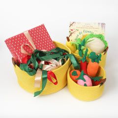 Cradle Baskets Lemon Yellow | The Nest Attachment Parenting Hub