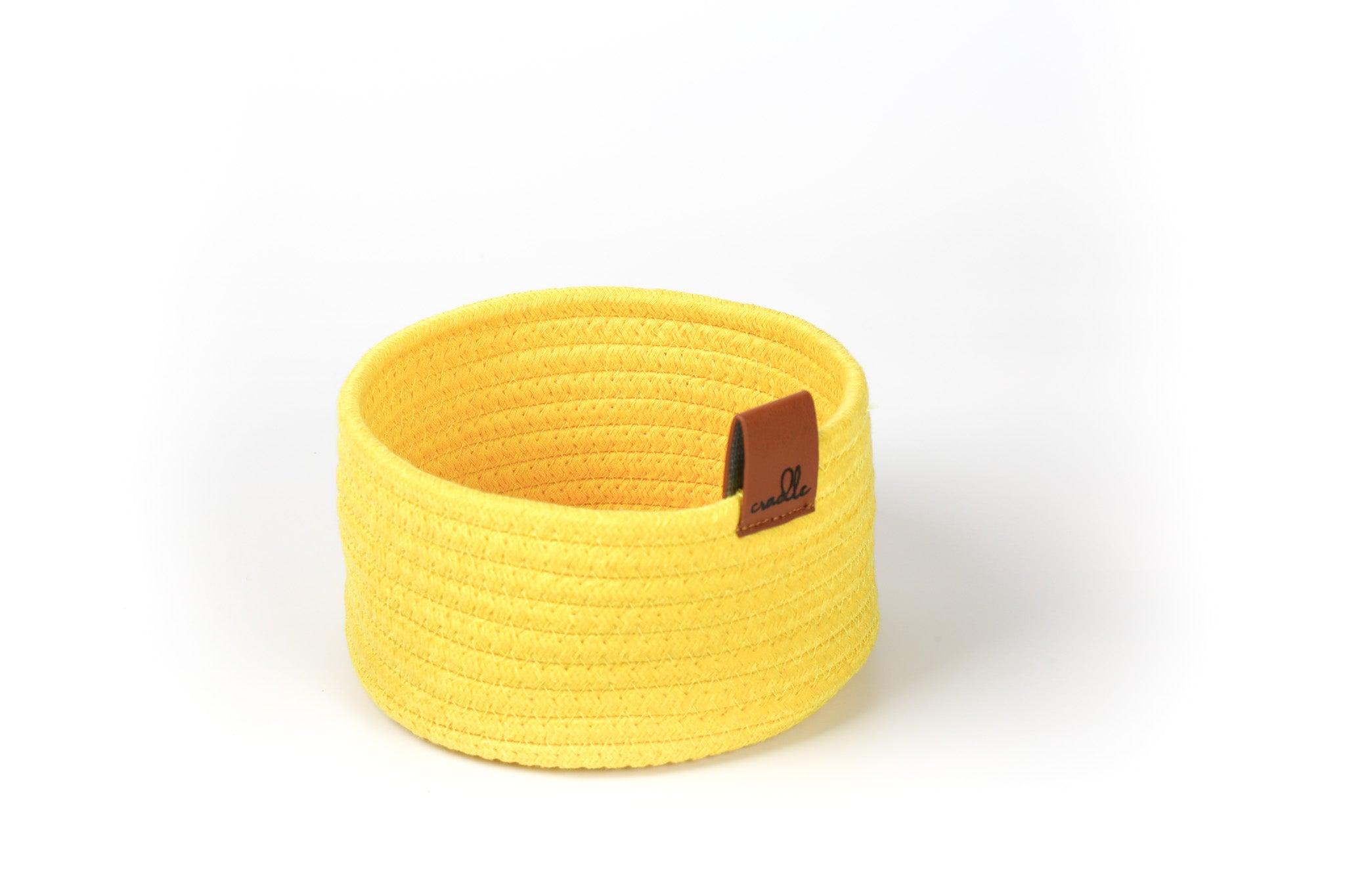 Cradle Baskets Lemon Yellow | The Nest Attachment Parenting Hub