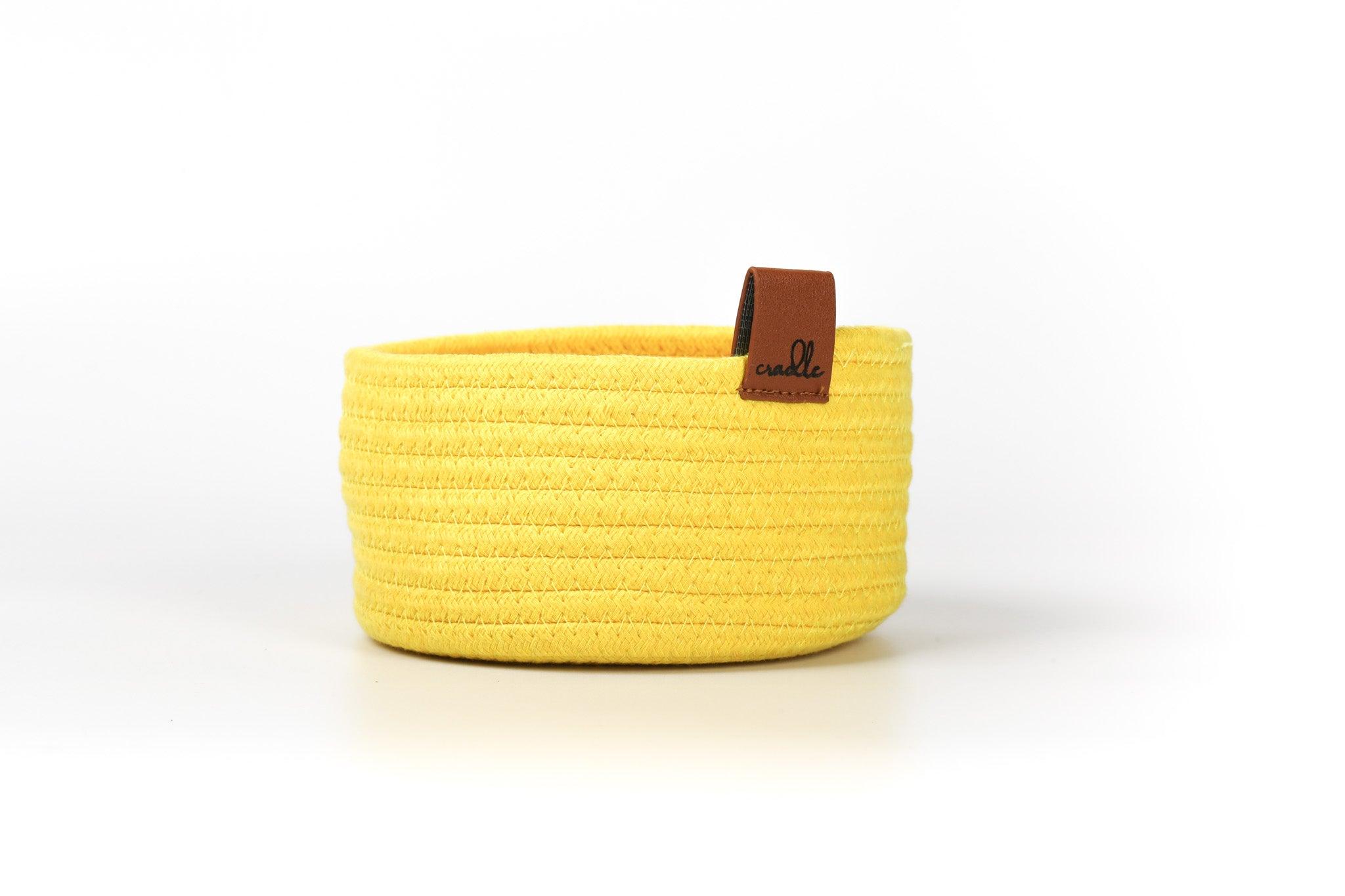 Cradle Baskets Lemon Yellow | The Nest Attachment Parenting Hub