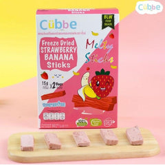 Cubbe Freeze Dried Strawberry Banana Sticks 8m+ | The Nest Attachment Parenting Hub