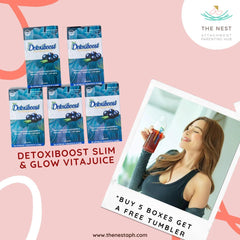 Detoxiboost Slim & Glow Vitajuice Bundle (5) + Free Tumbler | The Nest Attachment Parenting Hub