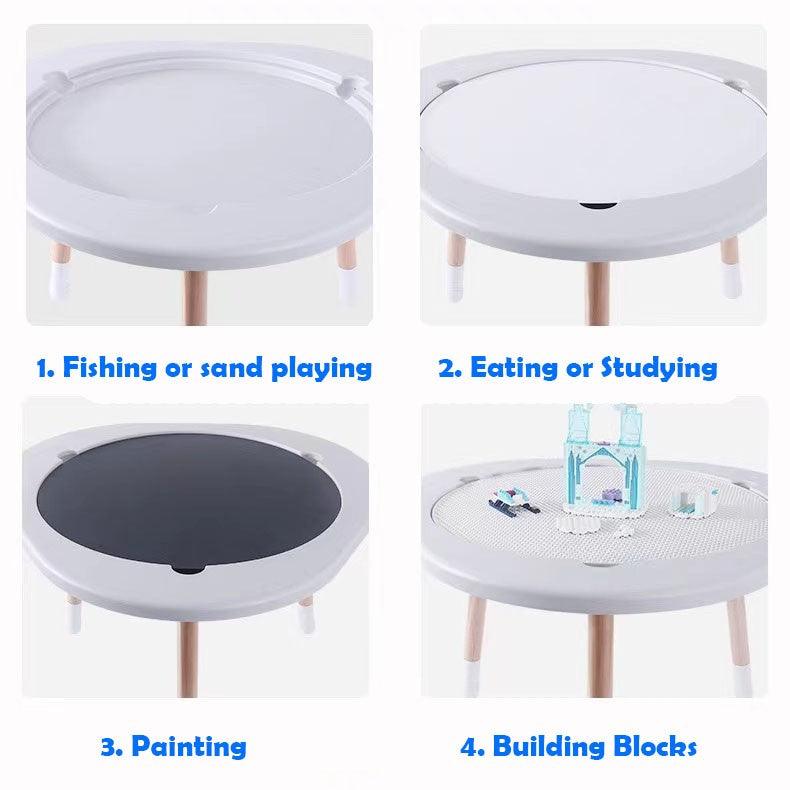 Discover Living Kids Multi-Purpose 3in1 Wooden Minimalist Table | The Nest Attachment Parenting Hub