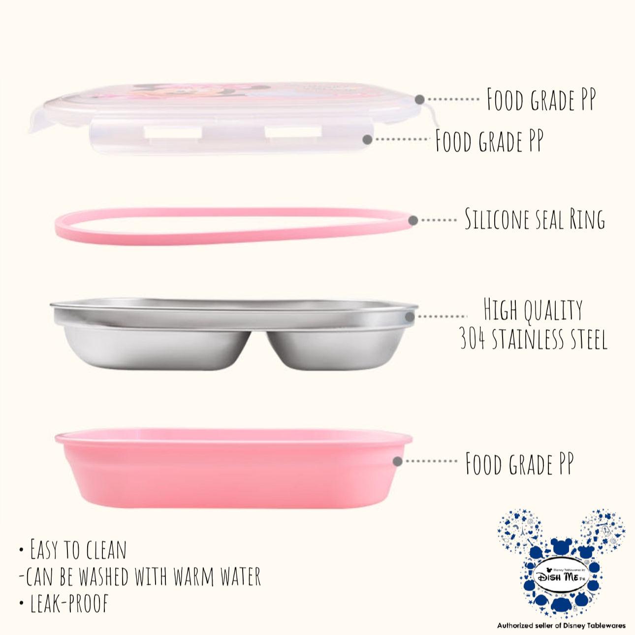 Dish Me Disney 3-Grid Stainless Lunch Box 1100ml | The Nest Attachment Parenting Hub