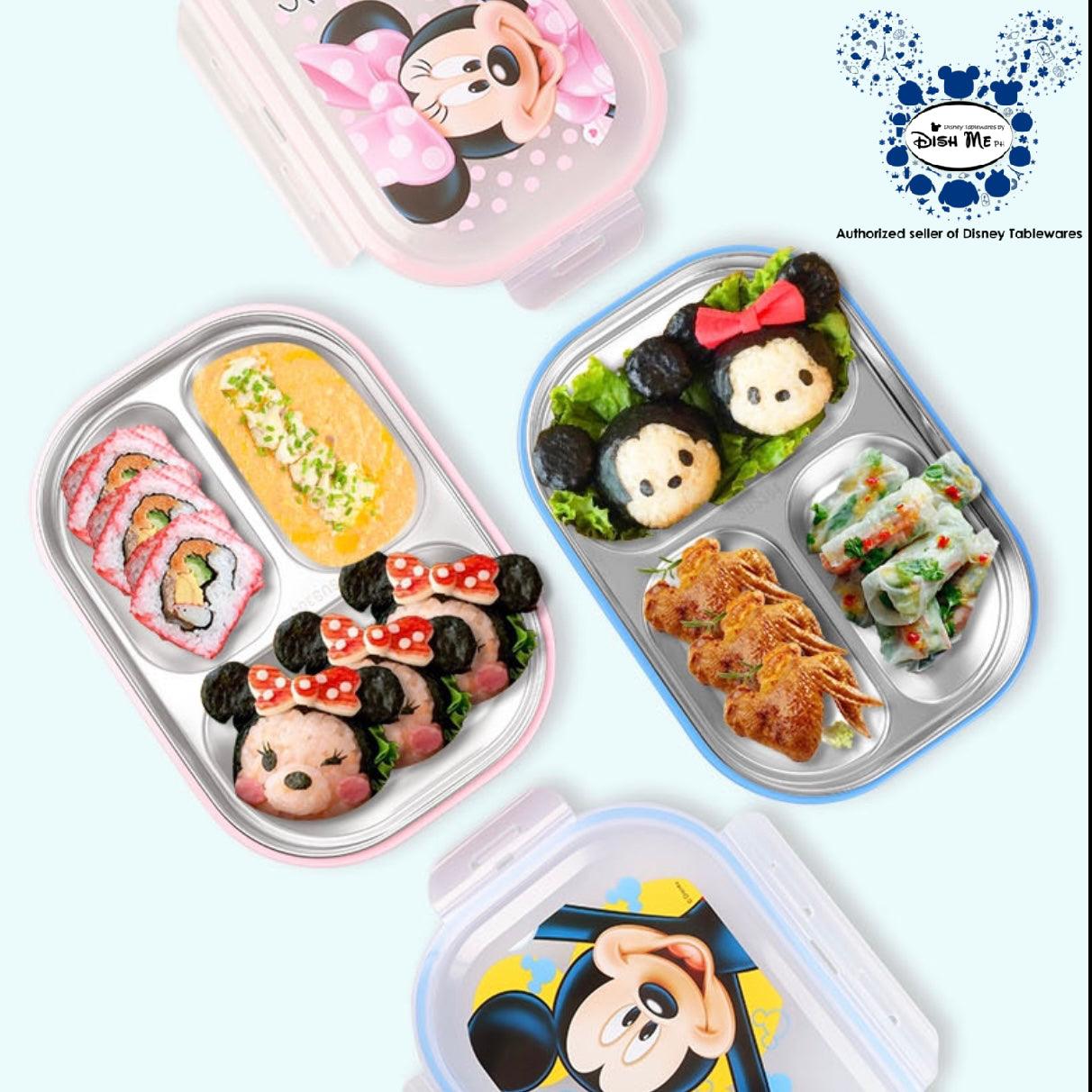 Dish Me Disney 3-Grid Stainless Lunch Box 1100ml | The Nest Attachment Parenting Hub