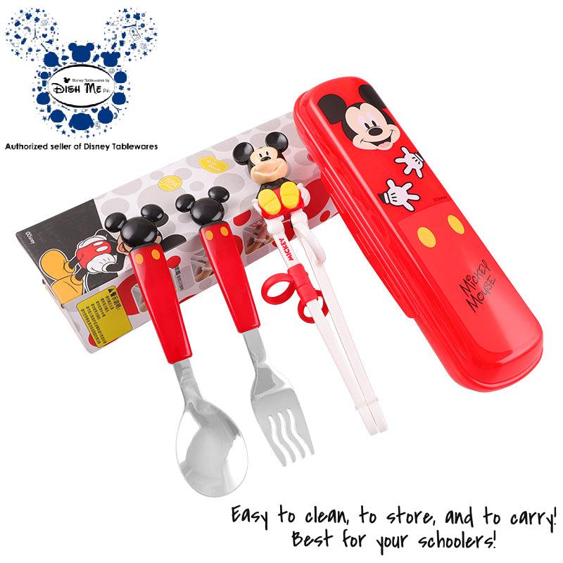 Dish Me Disney 3D Spoon, Fork and Chopsticks Set with Case 2y+ | The Nest Attachment Parenting Hub