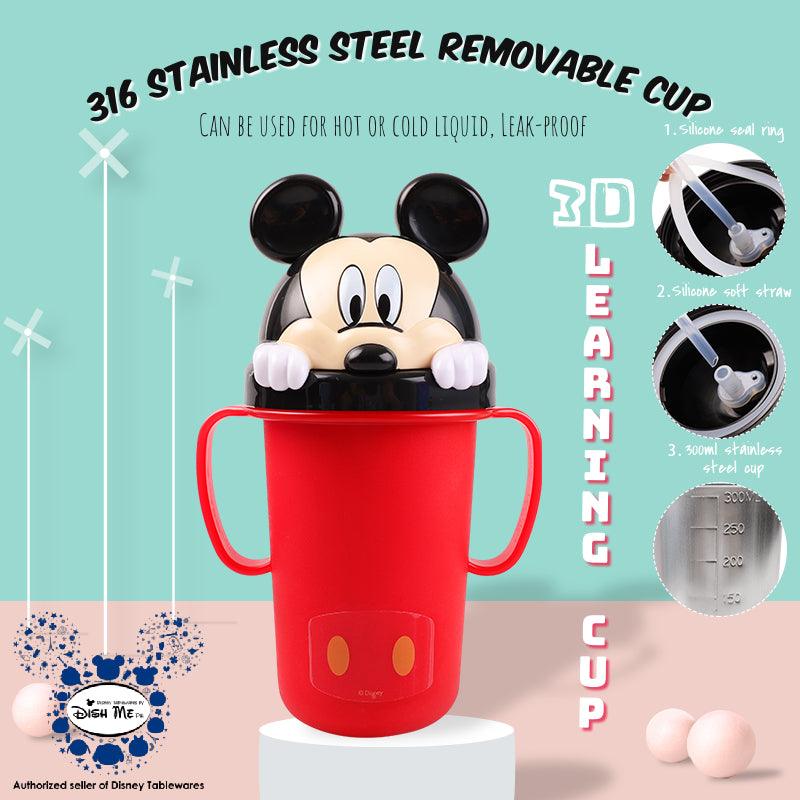 Dish Me Disney 3D Stainless Learning Sippy Cup with Strap 300ml | The Nest Attachment Parenting Hub