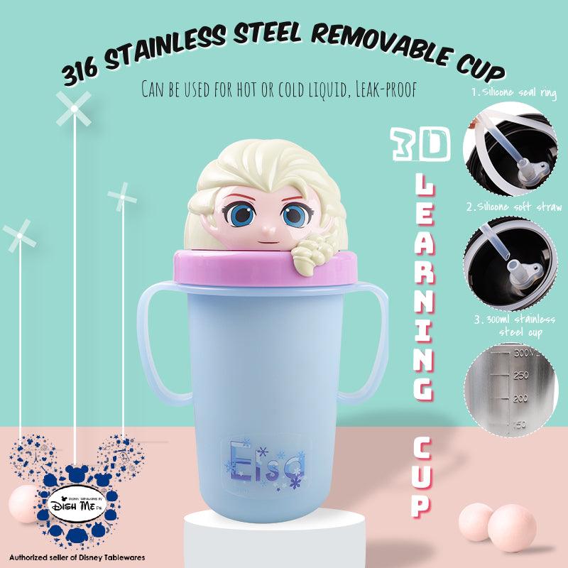 Dish Me Disney 3D Stainless Learning Sippy Cup with Strap 300ml | The Nest Attachment Parenting Hub