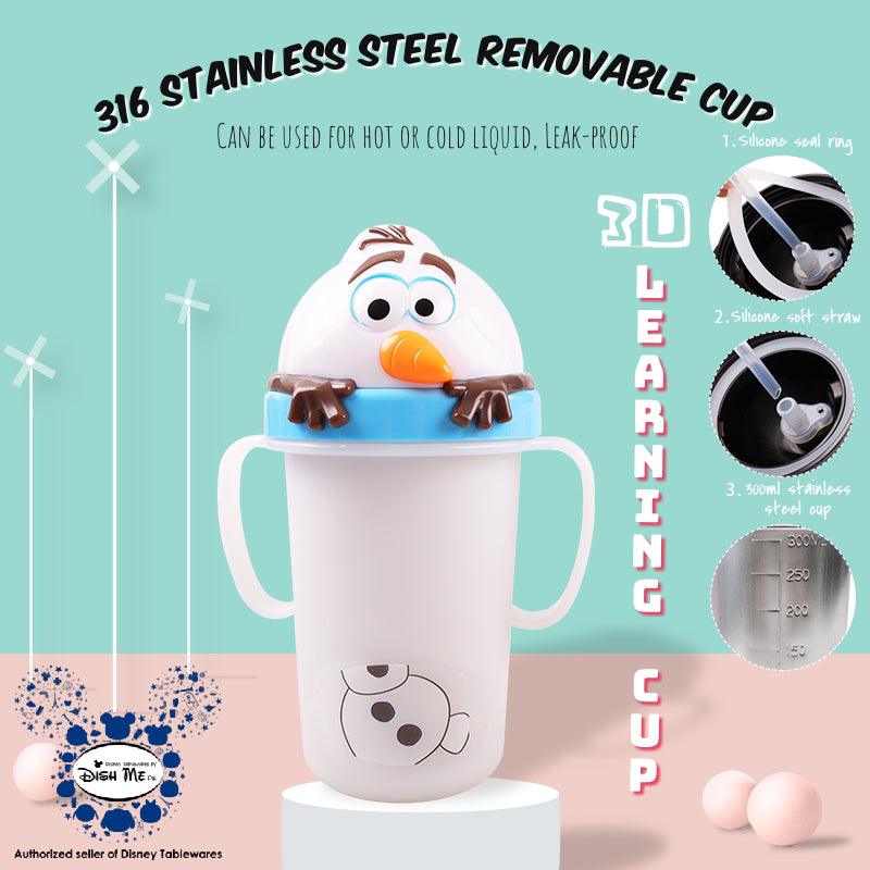 Dish Me Disney 3D Stainless Learning Sippy Cup with Strap 300ml | The Nest Attachment Parenting Hub