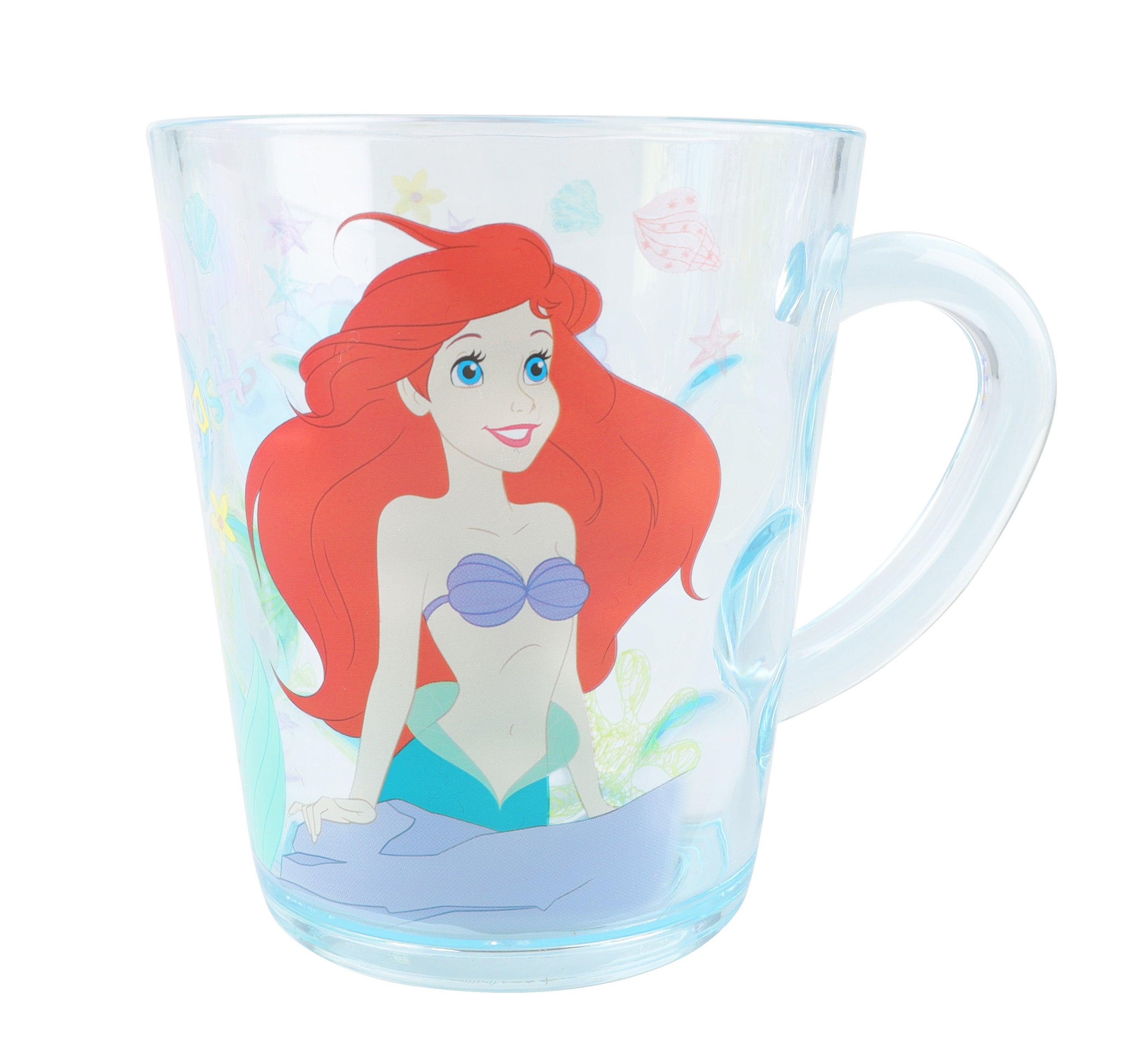 Disney Princess Cups Kids Cartoon Frozen Elsa Mermaid Belle Cinderella  Mickey Mouse Pixar Cups Children Cute Crystal Wash Cup