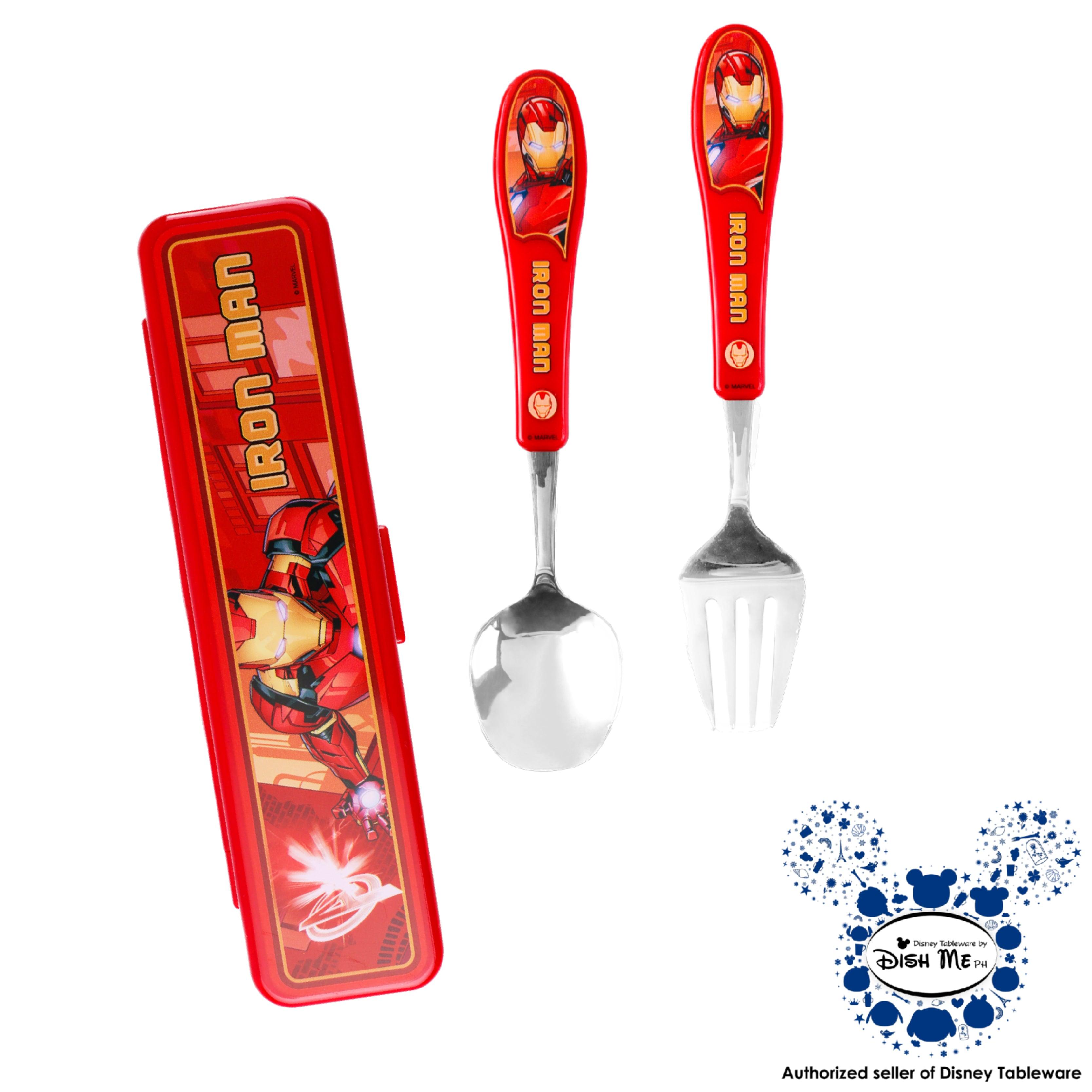 Dish Me Marvel Nordic Kids Stainless Spoon & Fork Set with Case | The Nest Attachment Parenting Hub