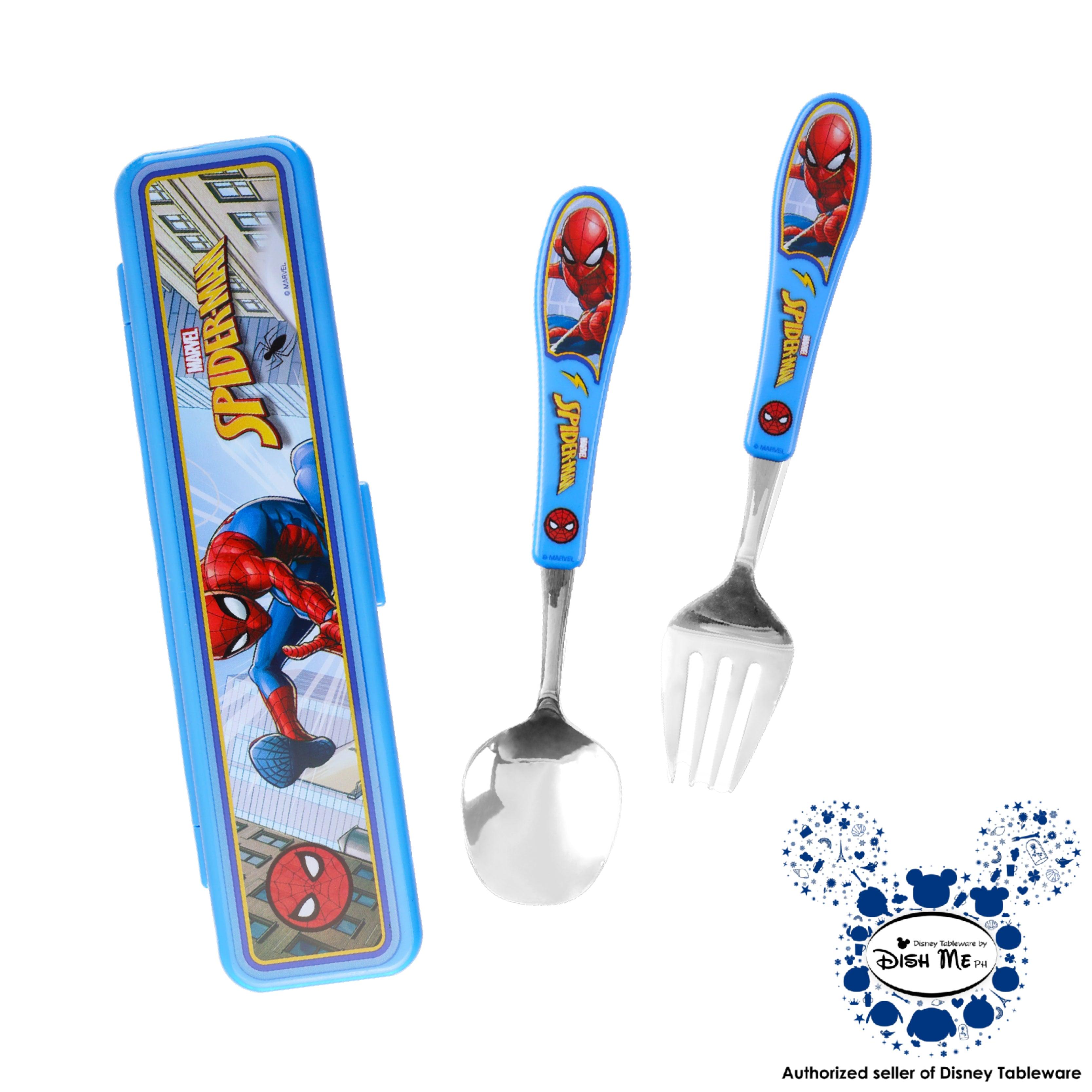 Dish Me Marvel Nordic Kids Stainless Spoon & Fork Set with Case | The Nest Attachment Parenting Hub