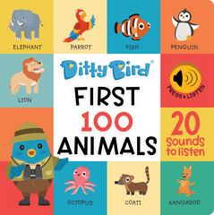 Ditty Bird First 100 Animals Sound Board Book | The Nest Attachment Parenting Hub