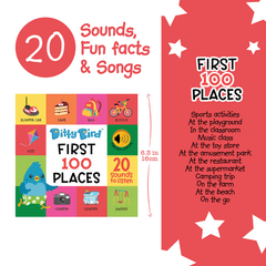 Ditty Bird First 100 Places Sound Board Book | The Nest Attachment Parenting Hub