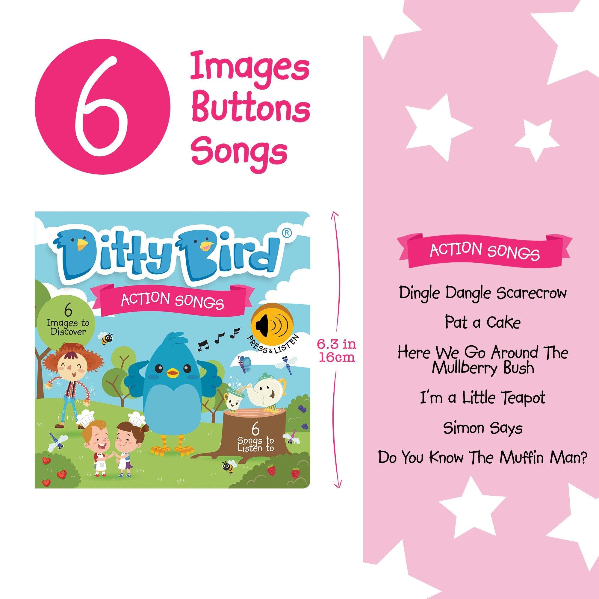 Ditty Bird Musical Books Action Songs | The Nest Attachment Parenting Hub