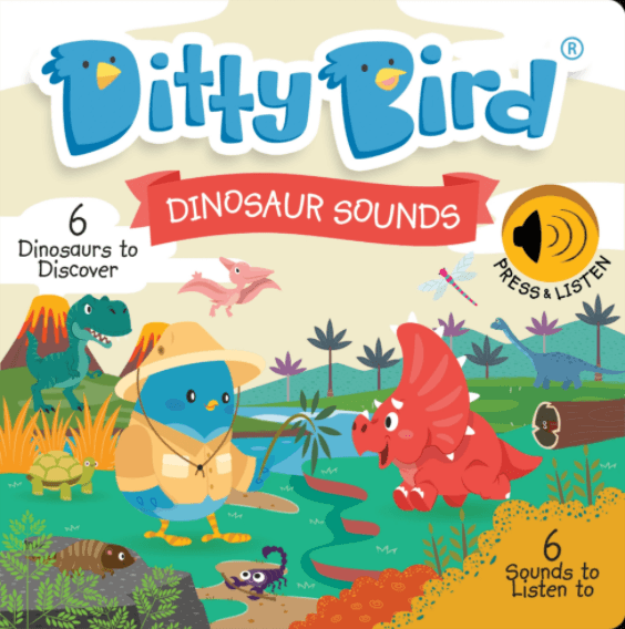 Ditty Bird Musical Books Dinosaur Sounds | The Nest Attachment Parenting Hub