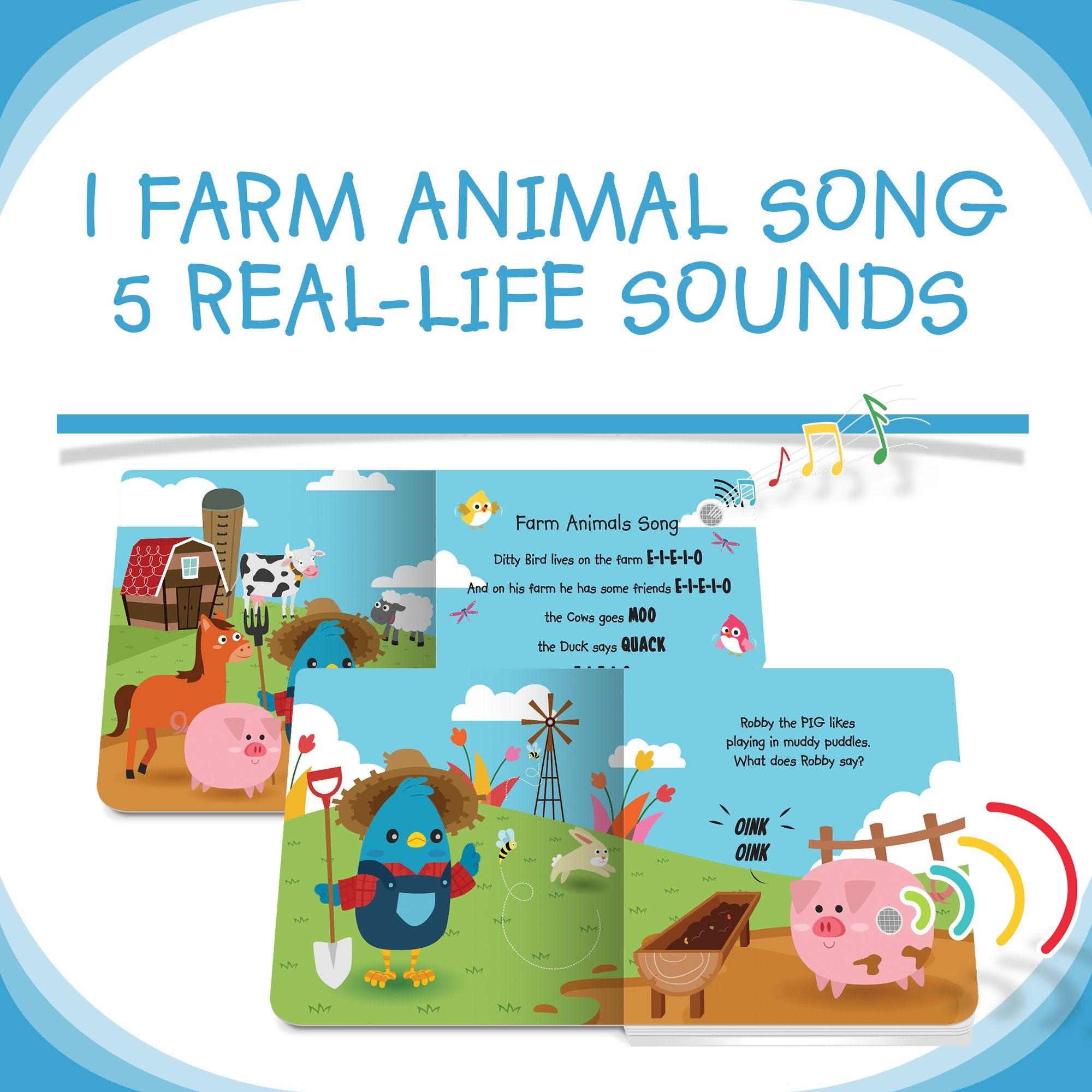 Ditty Bird Musical Books Farm Animal Sounds | The Nest Attachment Parenting Hub