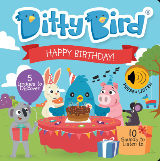 Ditty Bird Musical Books Happy Birthday | The Nest Attachment Parenting Hub