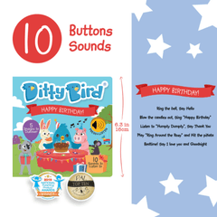 Ditty Bird Musical Books Happy Birthday | The Nest Attachment Parenting Hub