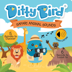 Ditty Bird Musical Books Safari Animal Sounds | The Nest Attachment Parenting Hub
