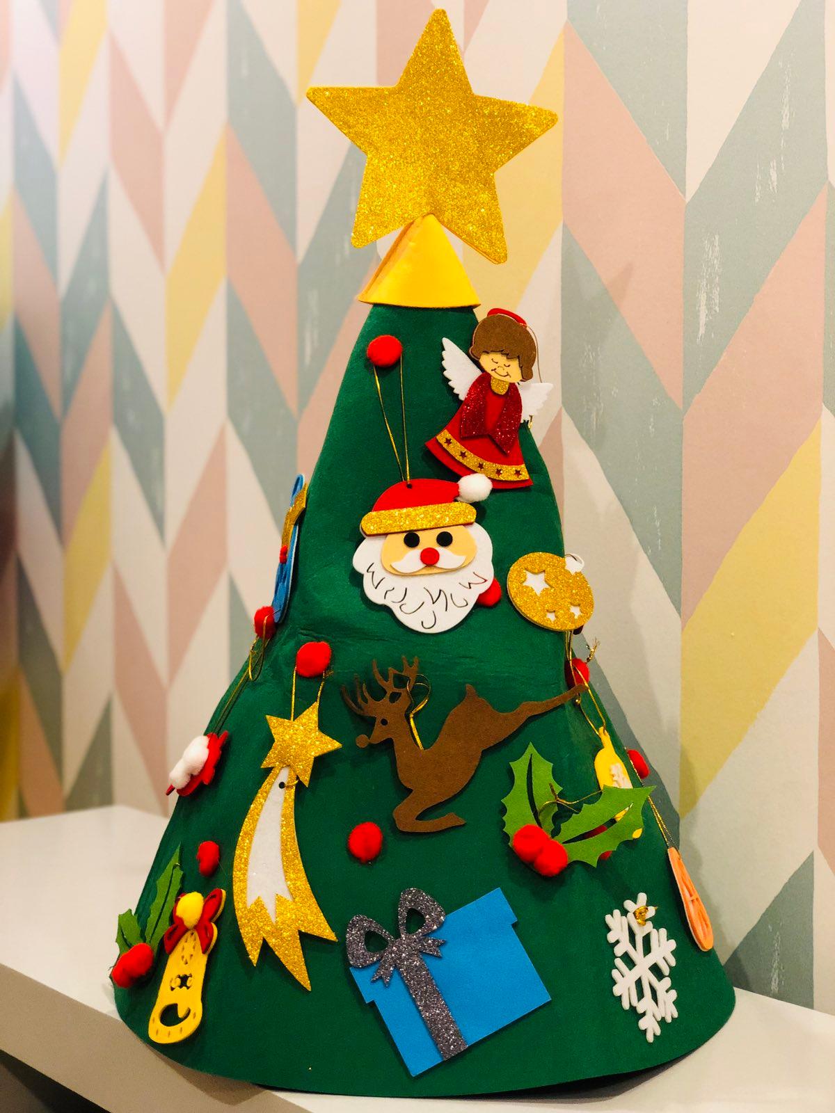 DIY Felt 3D Christmas Tree | The Nest Attachment Parenting Hub