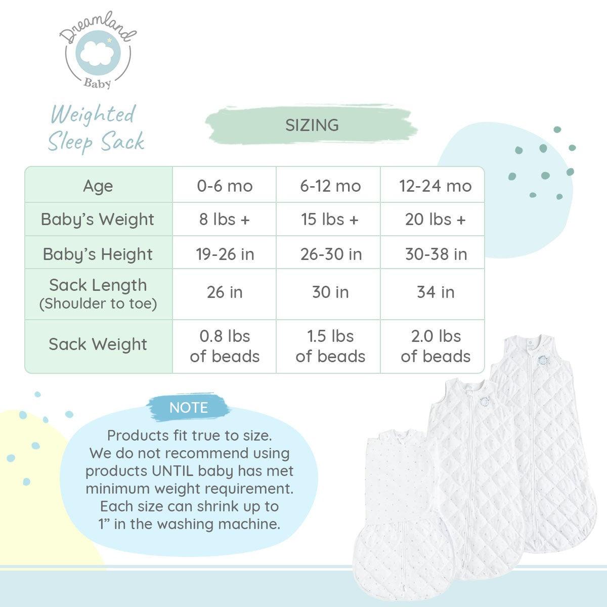 Dreamland Baby Dream Weighted Sleep Swaddle & Sack - Grey Stars | The Nest Attachment Parenting Hub