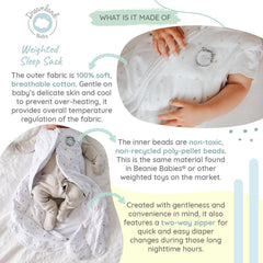 Dreamland Baby Dream Weighted Sleep Swaddle & Sack - Rainbows | The Nest Attachment Parenting Hub