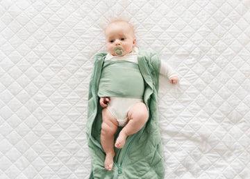 Dreamland Baby Dream Weighted Sleep Swaddle Sack Sage Green The Nest Attachment Parenting Hub