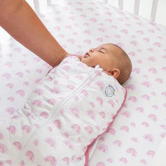 Dreamland Baby Dream Weighted Sleep Swaddle & Sack - Pink Rainbow | The Nest Attachment Parenting Hub