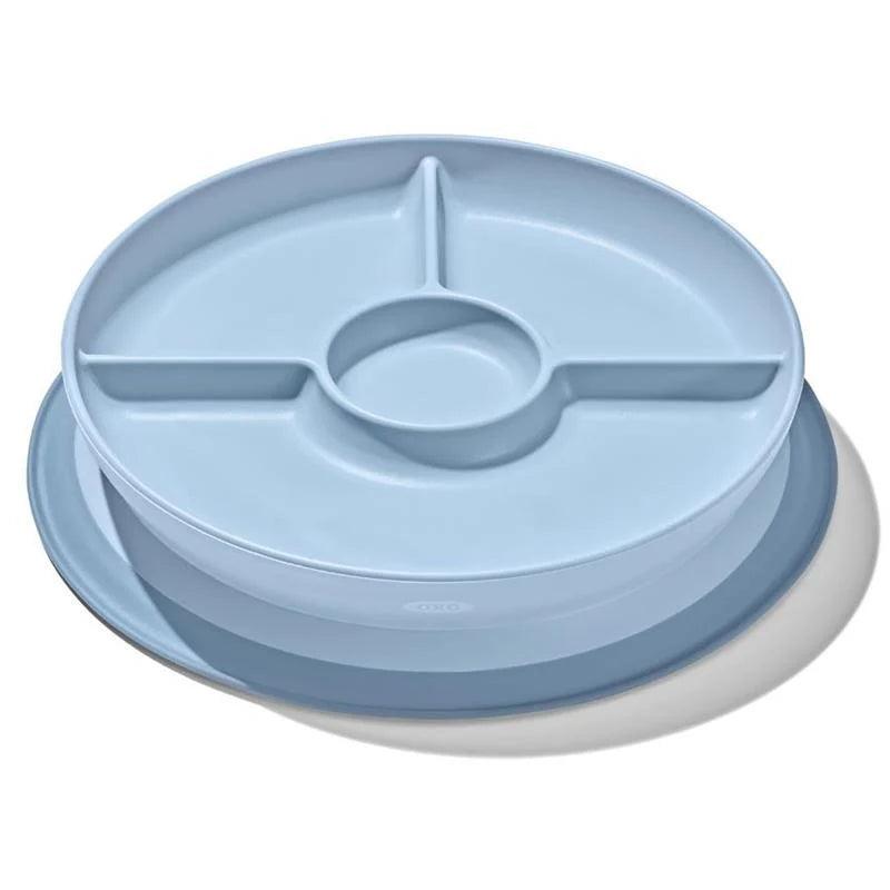 Oxo Tot Stick & Stay Suction Divided Plate | The Nest Attachment Parenting Hub