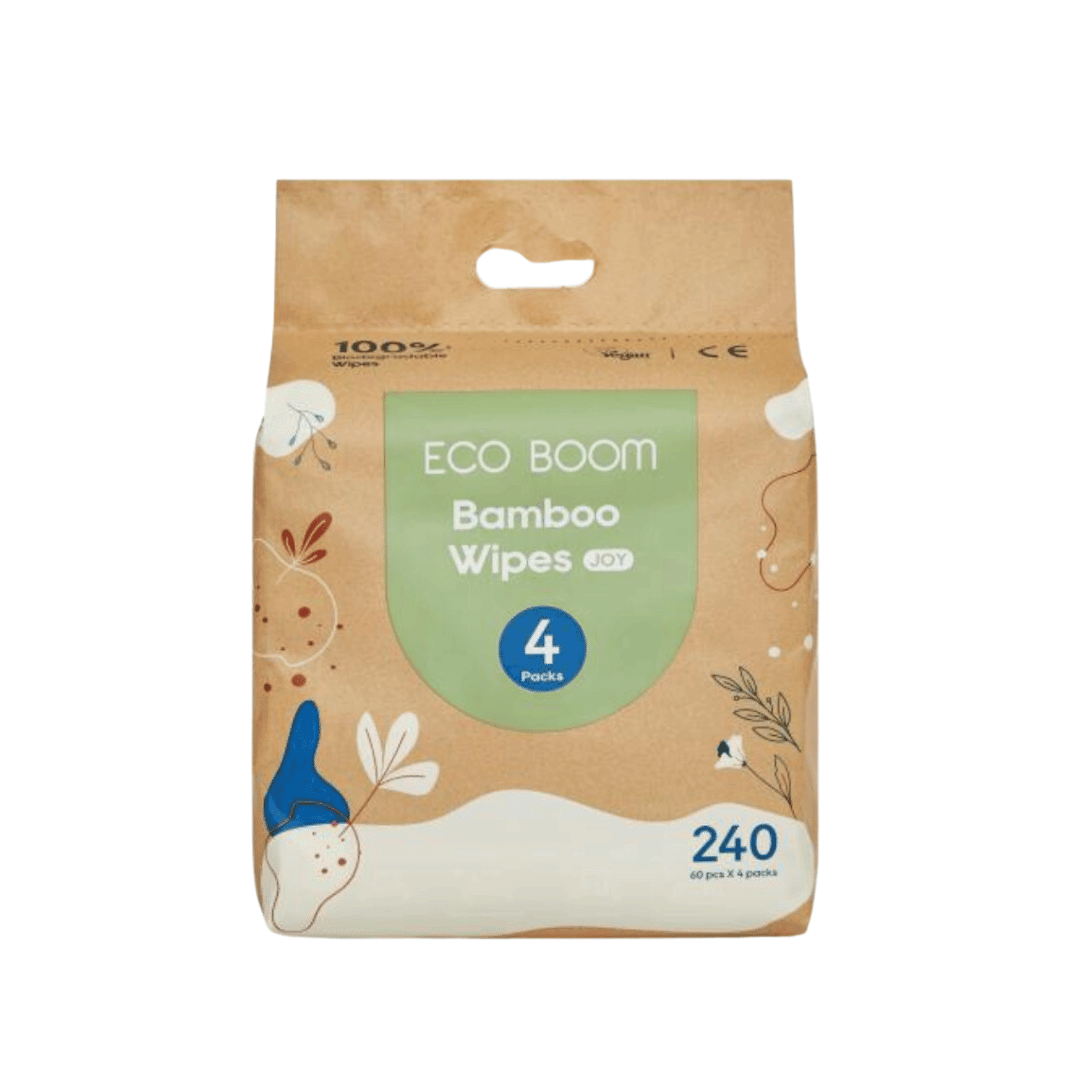 Eco Boom Bamboo Wipes Kraft Pack | The Nest Attachment Parenting Hub